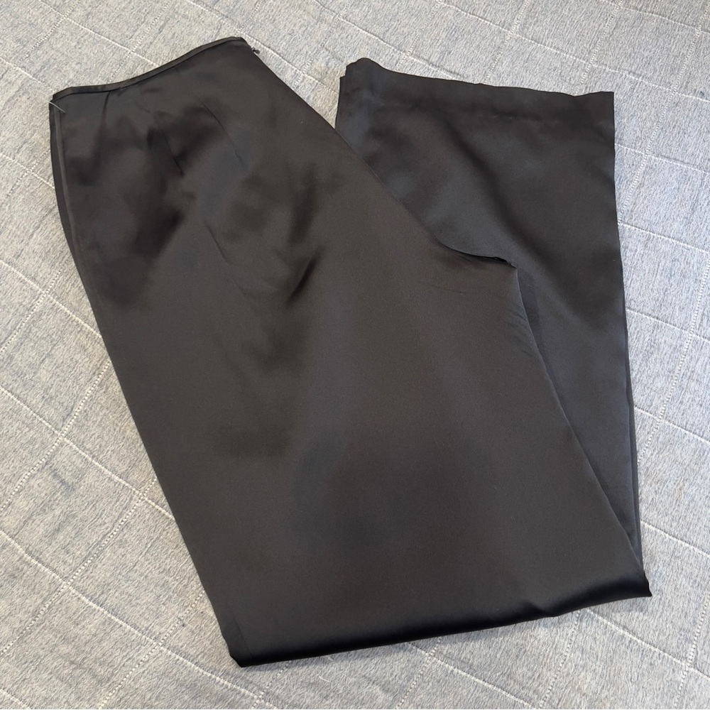 Talbots vintage Y2K wide leg Pure Silk pants size 12 - Picture 10 of 12